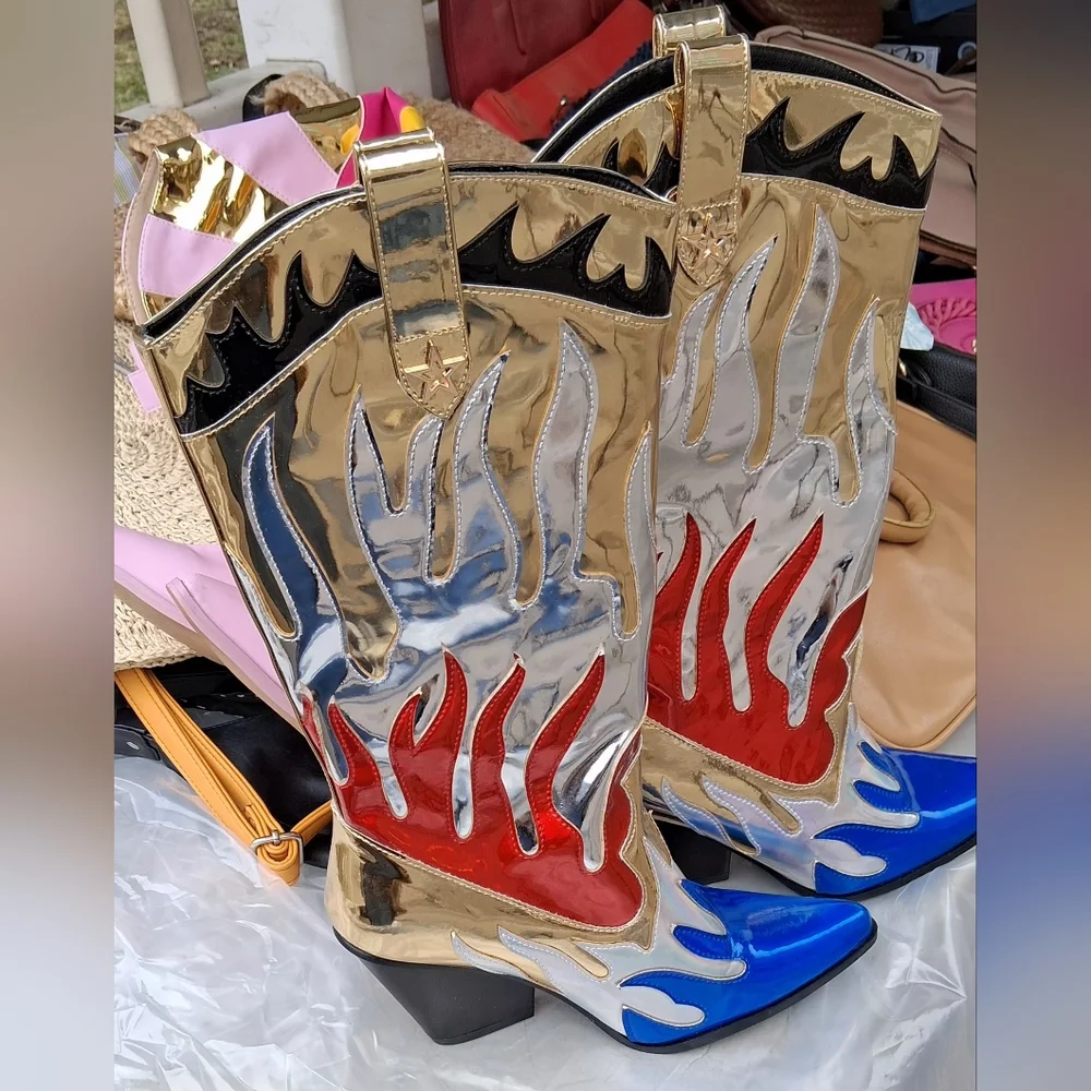 Colorful Women's Boots - Picture 3 of 11